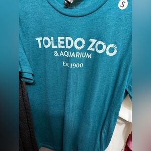 Toledo Zoo Shirt S Size #Ohio Zoo District Teal Graphic Tee